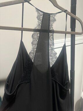 BCBG MaxAzria High Low Lace Racerback Dress